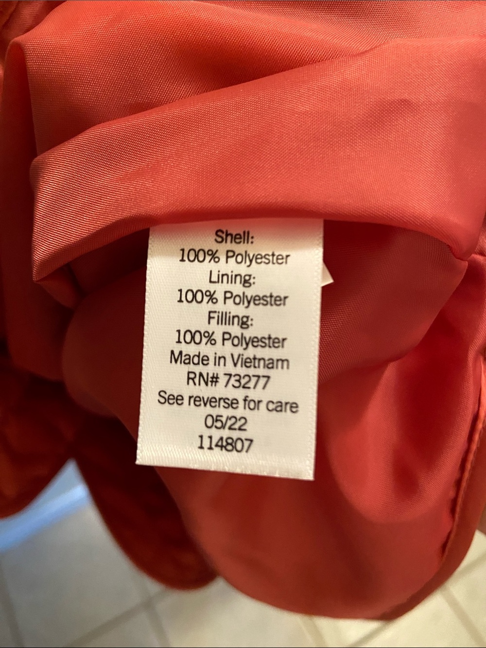croft & barrow Quilted Utility Jacket in Coral - Picture 4 of 4